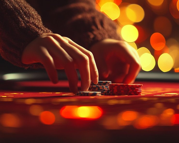 Tampilan live casino dengan dealer profesional dalam suasana elegan